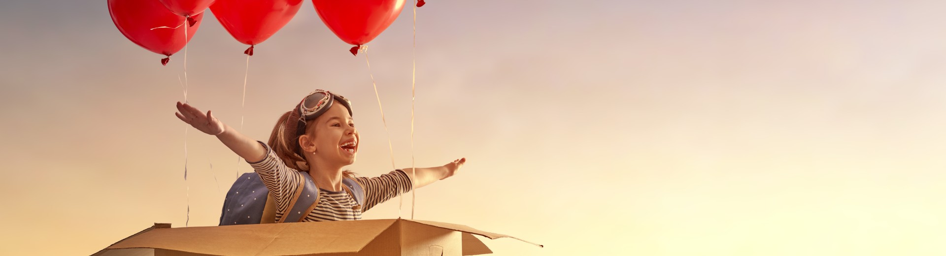 Mädchen mit Ballons