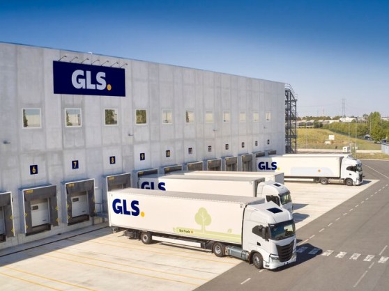 Ein GLS-Depot und ein Truck