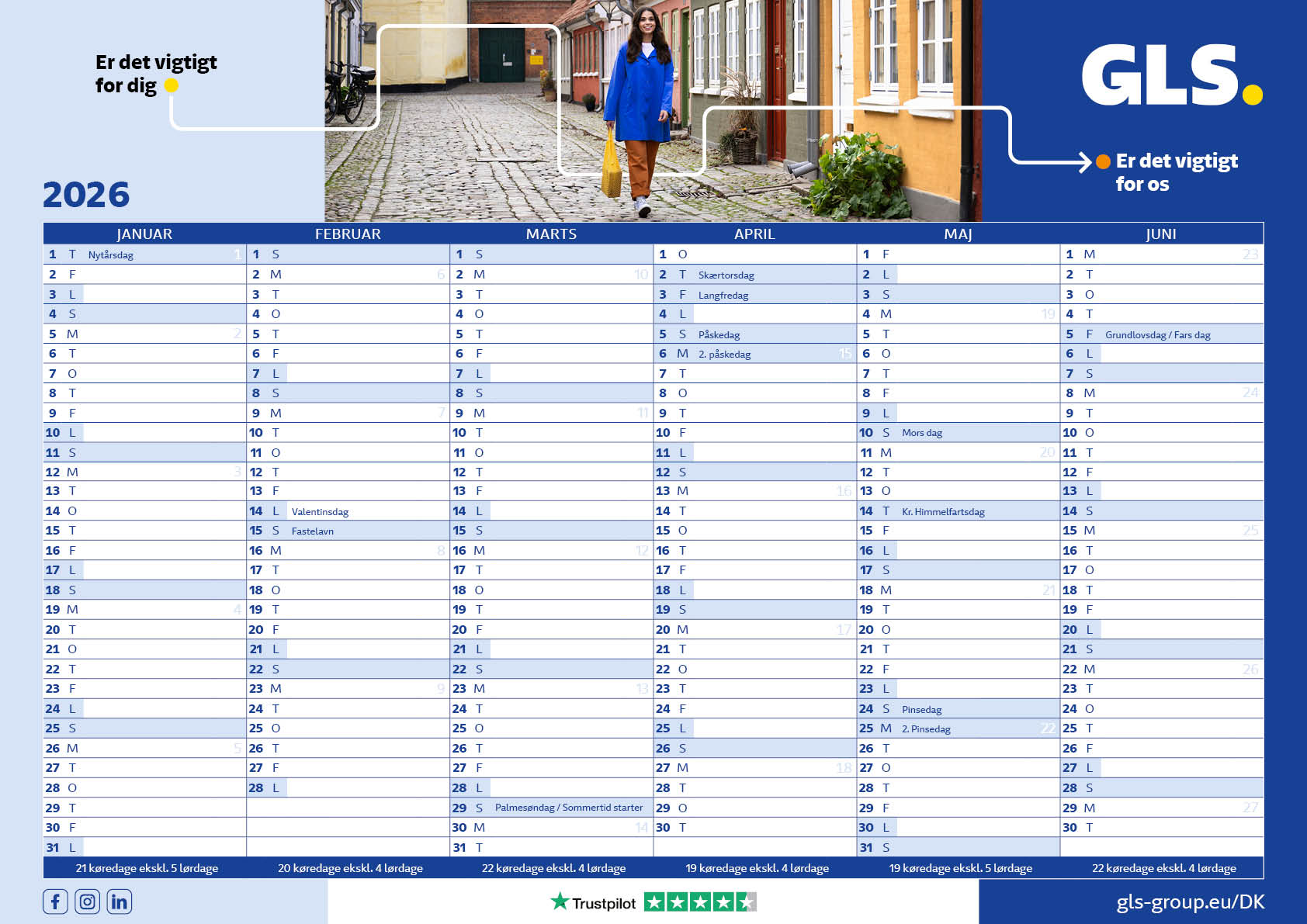 GLS kalender 2026