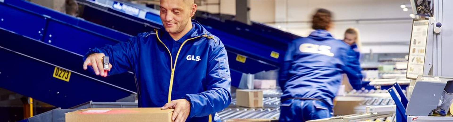 Personal de almacen gestionando paquetes