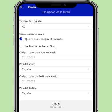 Contrata tus envíos particulares desde la palma de la mano