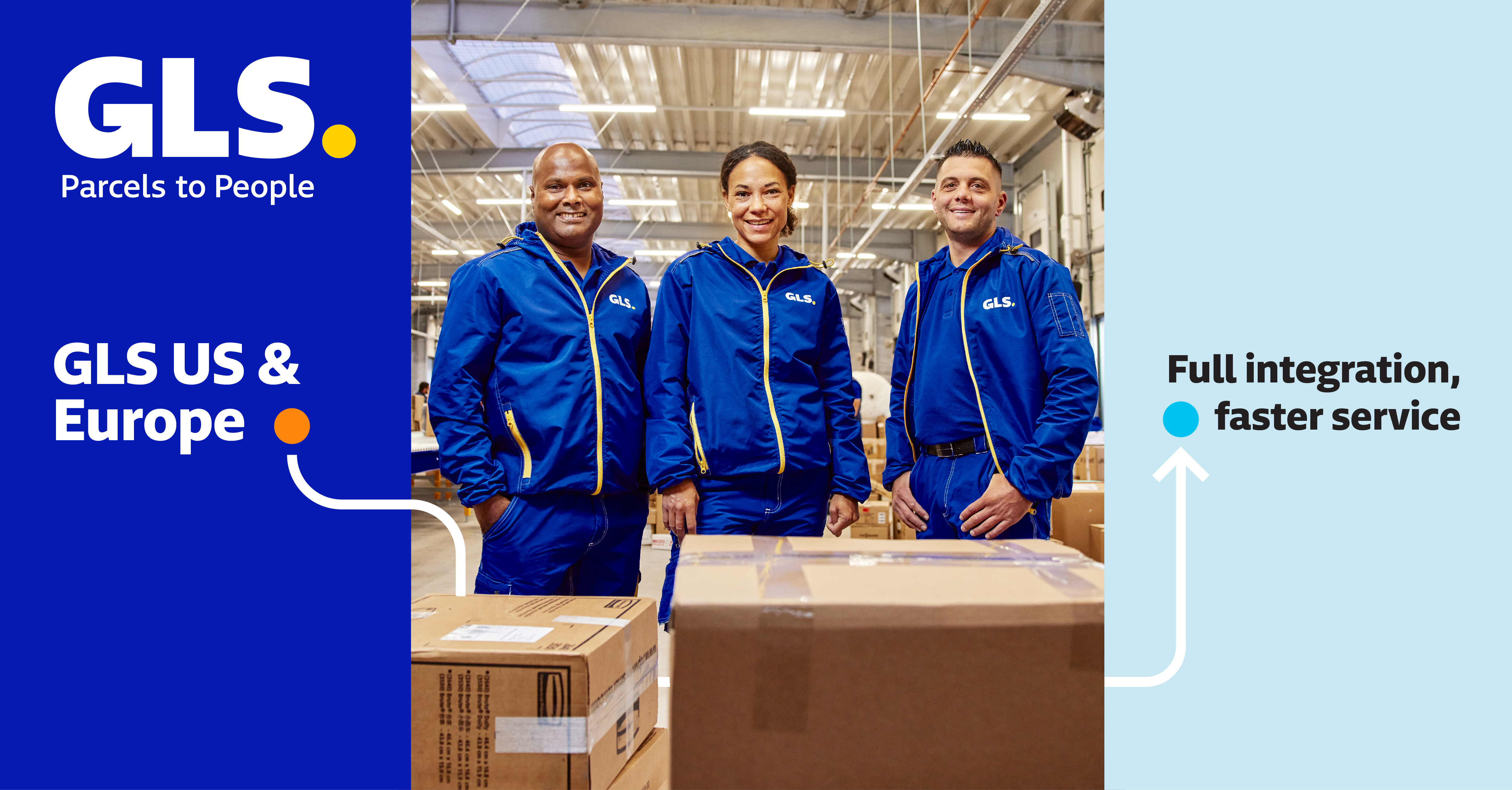 GLS integrates its U.S. and European networks, expanding international delivery services