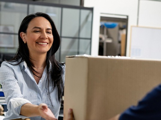 pacco ritirato in sede