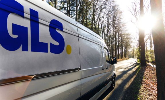 GLS kombi se vozi skozi gozd