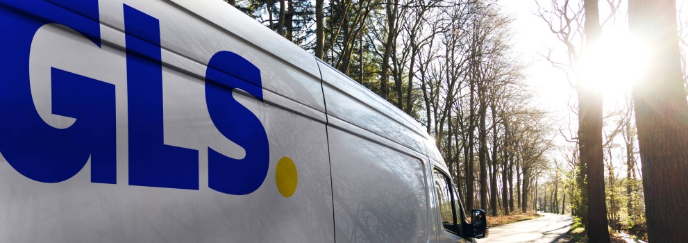 GLS kombi se vozi skozi gozd